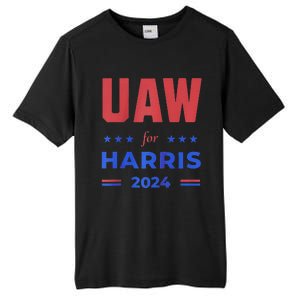 United Auto Workers For Harris 2024 Uaw Red Strike Kamala Raglan Tall Fusion ChromaSoft Performance T-Shirt