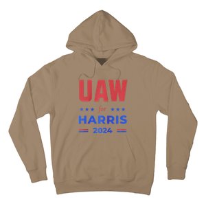 United Auto Workers For Harris 2024 Uaw Red Strike Kamala Raglan Hoodie