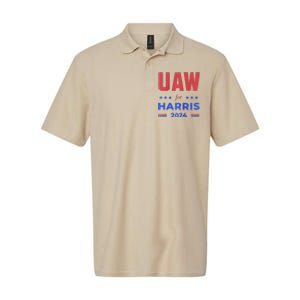 United Auto Workers For Harris 2024 Uaw Red Strike Kamala Raglan Softstyle Adult Sport Polo