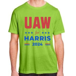 United Auto Workers For Harris 2024 Uaw Red Strike Kamala Adult ChromaSoft Performance T-Shirt