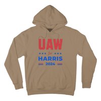 United Auto Workers For Harris 2024 Uaw Red Strike Kamala Hoodie