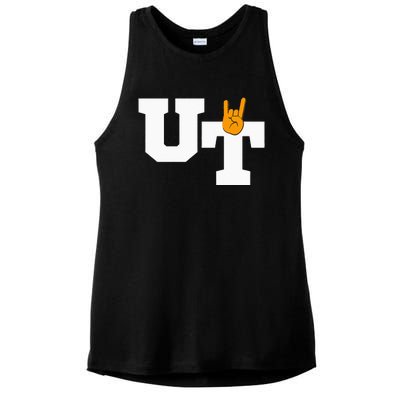 UT Austin Workout Gear Ladies PosiCharge Tri-Blend Wicking Tank