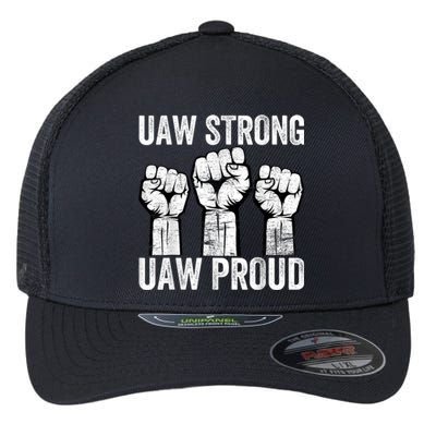 United Auto Workers UAW Strong UAW Proud UAW Strike Flexfit Unipanel Trucker Cap