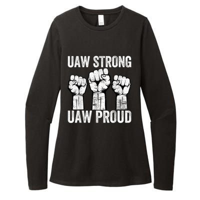 United Auto Workers UAW Strong UAW Proud UAW Strike Womens CVC Long Sleeve Shirt