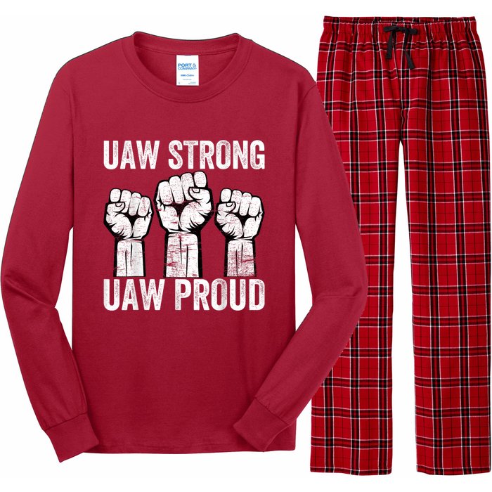 United Auto Workers UAW Strong UAW Proud UAW Strike Long Sleeve Pajama Set