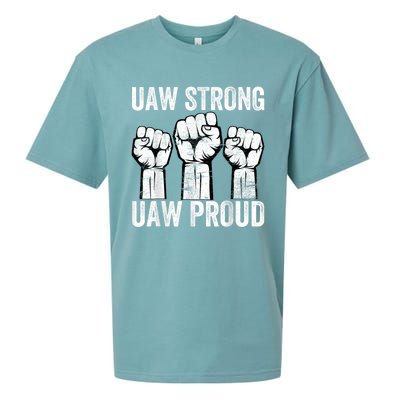 United Auto Workers UAW Strong UAW Proud UAW Strike Sueded Cloud Jersey T-Shirt