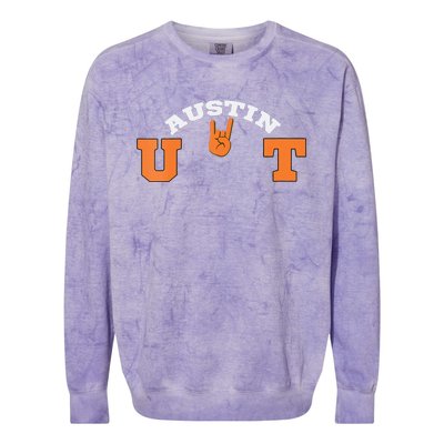 UT Austin Workout Colorblast Crewneck Sweatshirt