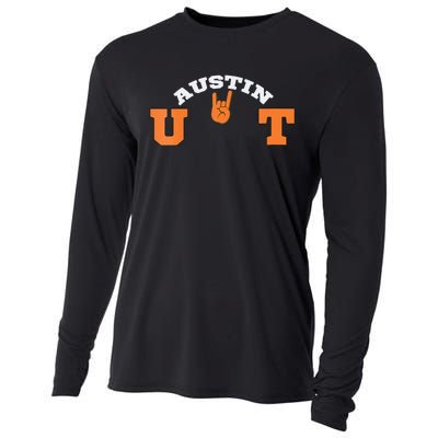 UT Austin Workout Cooling Performance Long Sleeve Crew