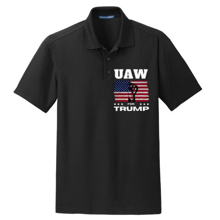 United Auto Workers For Donald Trump Uaw 2024 Election Dry Zone Grid Polo