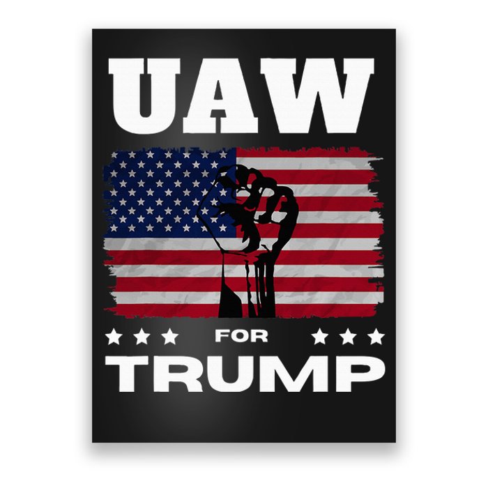 United Auto Workers For Donald Trump Uaw 2024 Election Poster