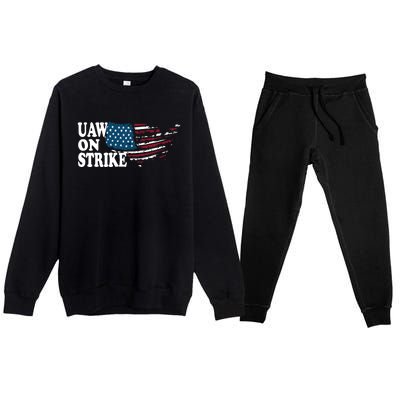 United Auto Workers Support | UAW On Strike Protest Premium Crewneck Sweatsuit Set