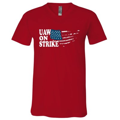 United Auto Workers Support | UAW On Strike Protest V-Neck T-Shirt