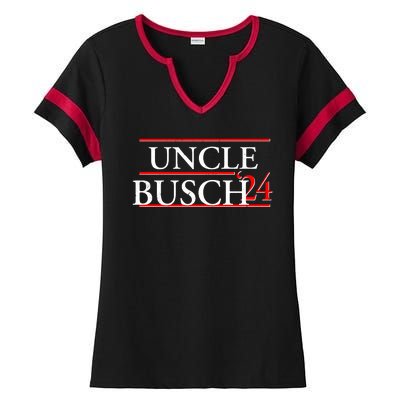 Uncle Busch 2024 Election Logo Ladies Halftime Notch Neck Tee