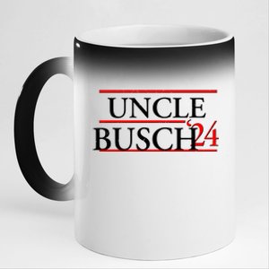 Uncle Busch 2024 Election Logo 11oz Black Color Changing Mug