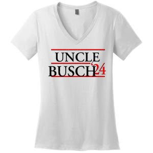 Uncle Busch 2024 Election Logo Women's V-Neck T-Shirt