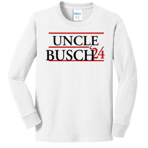 Uncle Busch 2024 Election Logo Kids Long Sleeve Shirt