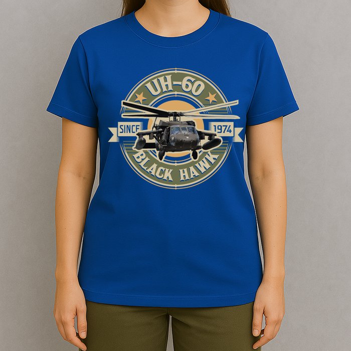 Uh60 Blackhawk Assault Helicopter Pilot Aviation Gift T-Shirt