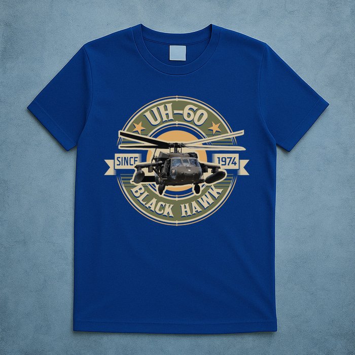 Uh60 Blackhawk Assault Helicopter Pilot Aviation Gift T-Shirt