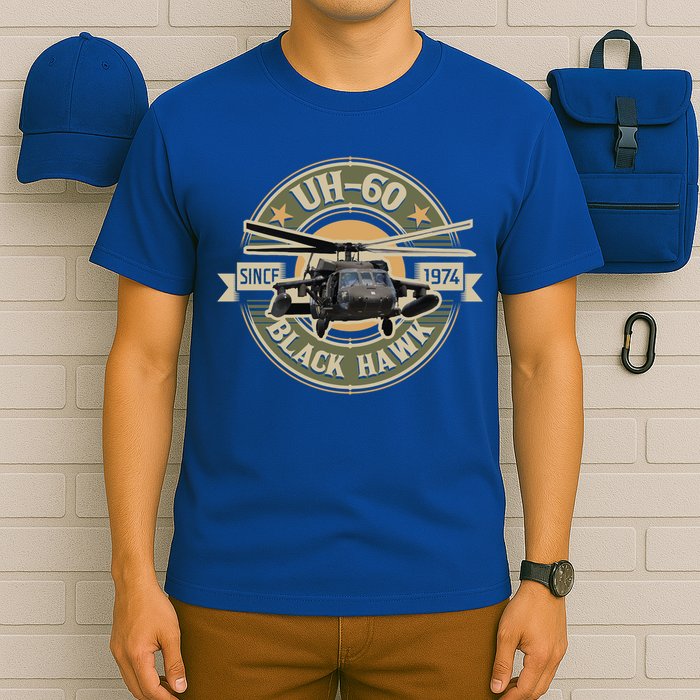 Uh60 Blackhawk Assault Helicopter Pilot Aviation Gift T-Shirt