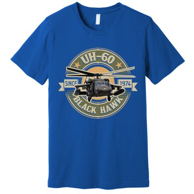 Uh60 Blackhawk Assault Helicopter Pilot Aviation Gift Premium T-Shirt