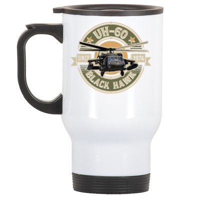 Uh60 Blackhawk Assault Helicopter Pilot Aviation Gift Stainless Steel Travel Mug