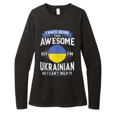 Ukraine Being Awesome Ukrainians Men & Women G Womens CVC Long Sleeve Shirt