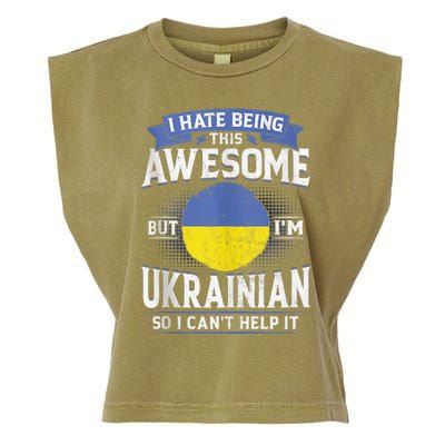 Ukraine Being Awesome Ukrainians Men & Women G Garment-Dyed Women's Muscle Tee