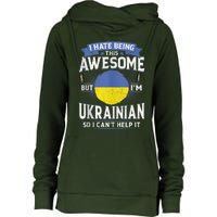 Ukraine Being Awesome Ukrainians Men & Women G Womens Funnel Neck Pullover Hood