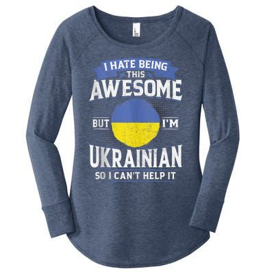 Ukraine Being Awesome Ukrainians Men & Women G Women's Perfect Tri Tunic Long Sleeve Shirt