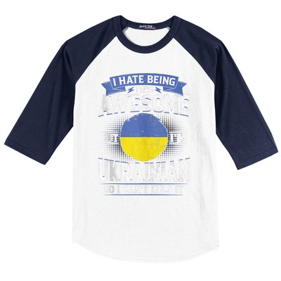 Ukraine Being Awesome Ukrainians Men & Women G Baseball Sleeve Shirt