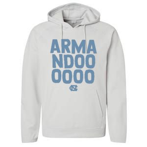 Unc Basketball Armandoooooo Bacot Performance Fleece Hoodie