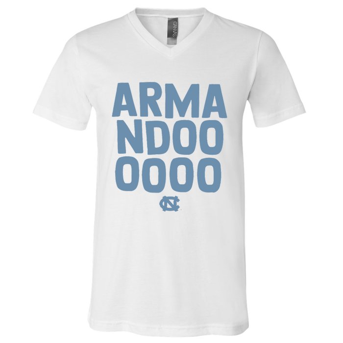 Unc Basketball Armandoooooo Bacot V-Neck T-Shirt