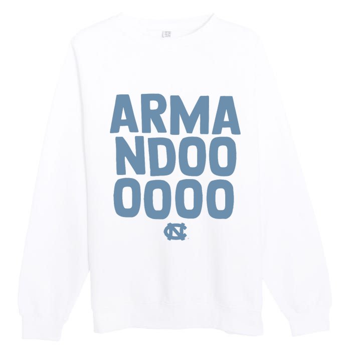 Unc Basketball Armandoooooo Bacot Premium Crewneck Sweatshirt