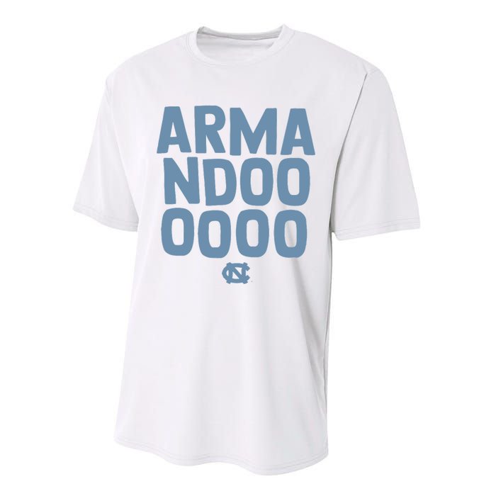 Unc Basketball Armandoooooo Bacot Performance Sprint T-Shirt