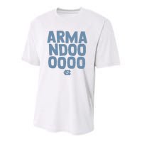 Unc Basketball Armandoooooo Bacot Youth Performance Sprint T-Shirt