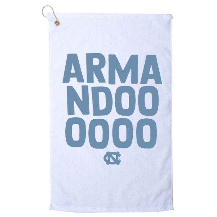 Unc Basketball Armandoooooo Bacot Platinum Collection Golf Towel