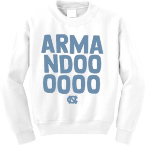 Unc Basketball Armandoooooo Bacot Kids Sweatshirt