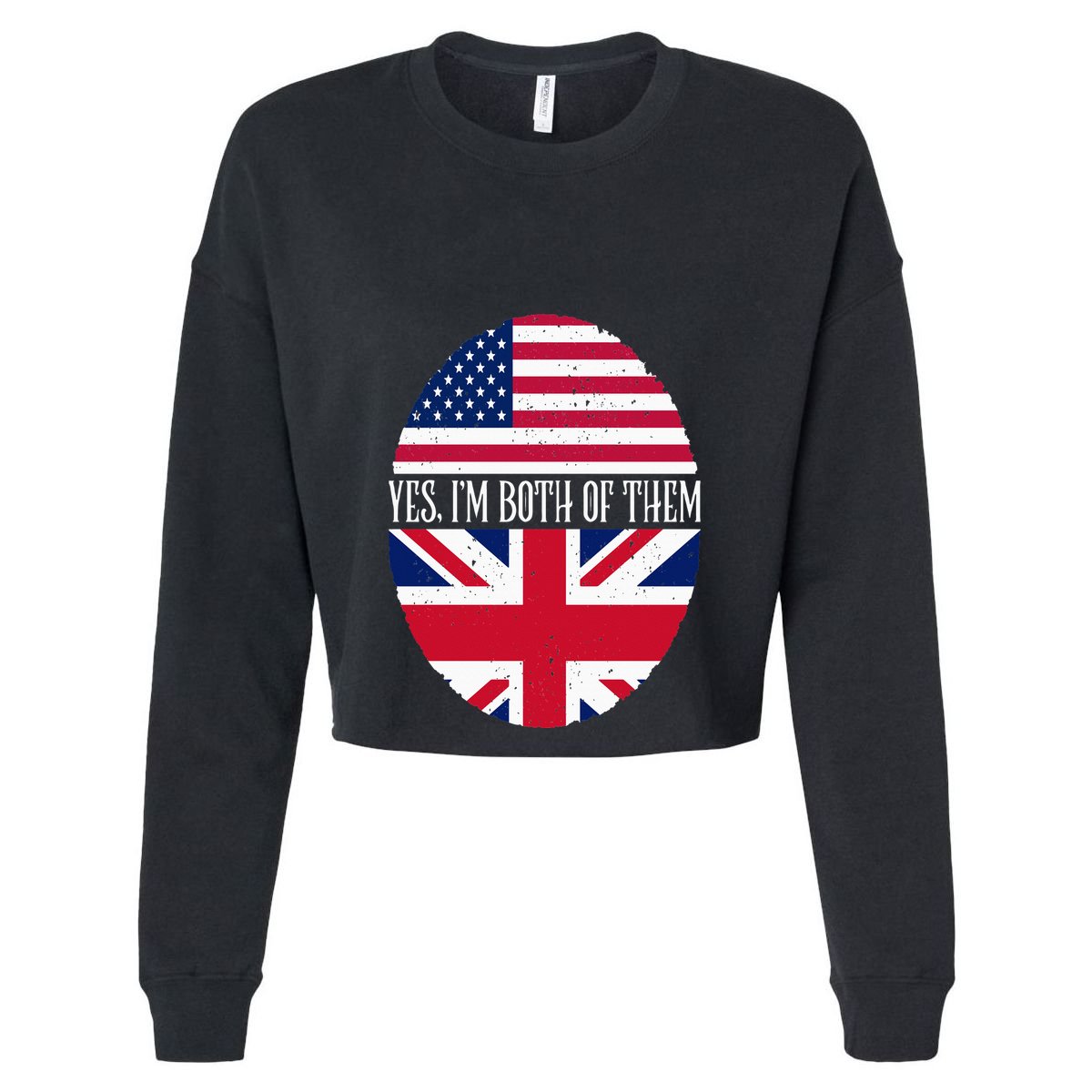 UK British American Flags Yes I'm Both Of Them Flat Bill Trucker Hat
