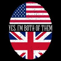 UK British American Flags Yes I'm Both Of Them Mesh Reversible Basketball Jersey Tank
