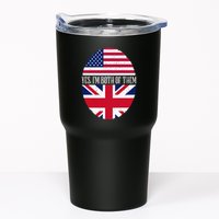 UK British American Flags Yes I'm Both Of Them Tumbler