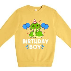 Ute Birthday Boy Cobra Graphic Premium Crewneck Sweatshirt