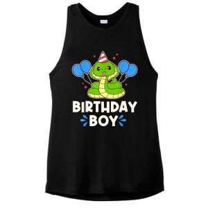 Ute Birthday Boy Cobra Graphic Ladies PosiCharge Tri-Blend Wicking Tank