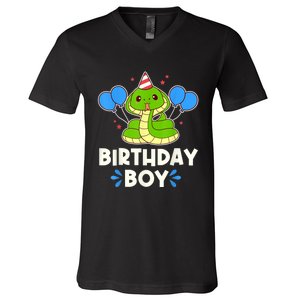 Ute Birthday Boy Cobra Graphic V-Neck T-Shirt