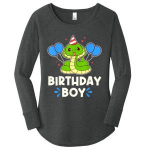 Ute Birthday Boy Cobra Graphic Women's Perfect Tri Tunic Long Sleeve Shirt