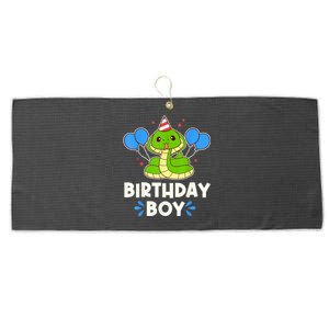 Ute Birthday Boy Cobra Graphic Large Microfiber Waffle Golf Towel