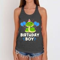 Ute Birthday Boy Cobra Graphic Women's Knotted Racerback Tank