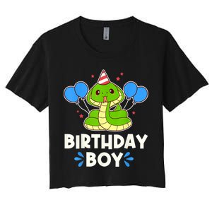 Ute Birthday Boy Cobra Graphic Women's Crop Top Tee