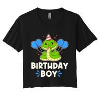 Ute Birthday Boy Cobra Graphic Women's Crop Top Tee