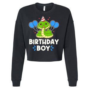 Ute Birthday Boy Cobra Graphic Cropped Pullover Crew