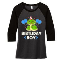 Ute Birthday Boy Cobra Graphic Women's Tri-Blend 3/4-Sleeve Raglan Shirt